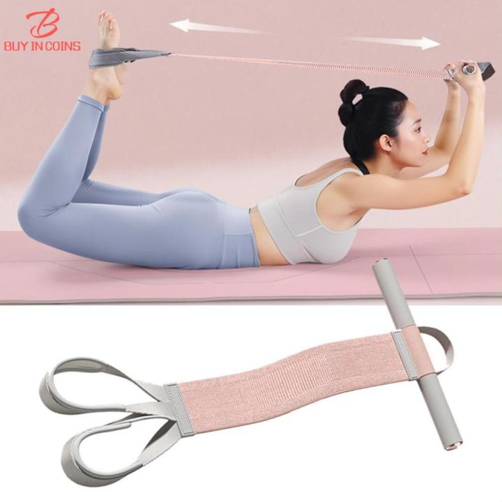 Assisted Stretch Rope BC Fabric Foot Pedal Pull Rope Sit-up Abdominal Toning Yoga Stretching ...