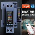 Tuya WiFi 9in1 Power Meter AC Energy Meter APP Control 100-290V/40A Voltage and Current Meter Electricity Meter Smart Life. 