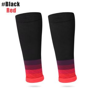 Buzesty 1 Pair Sport Compression Calf Sleeves for Men & Women (20-30mmhg) Shin Splints Varicose Veins Pain Relief - Footless Compression Socks for Shin Splints Running Cycling Leg Protection