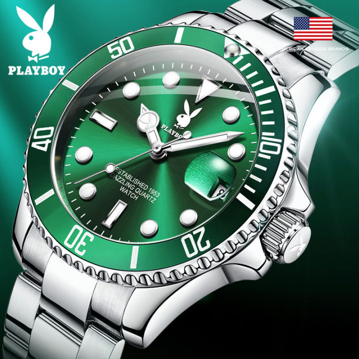 PLAYBOY 3028 International Brand Watch Fashion Fashion Brand Green