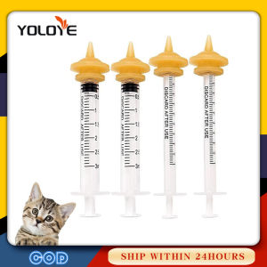1/3/5/10ML Syringe Pet Cat Feeding Miracle Nipple for Kitten and Puppy Silicone Feeding Pacifier