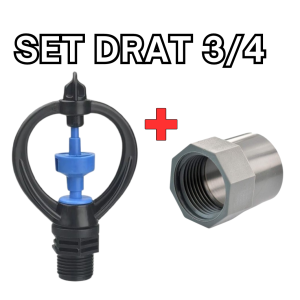 Sprinkler Pertanian Irigasi Air Taman memutar 360 Derajat Sprinkler Ruri Plus Shock Drat zeorfarm