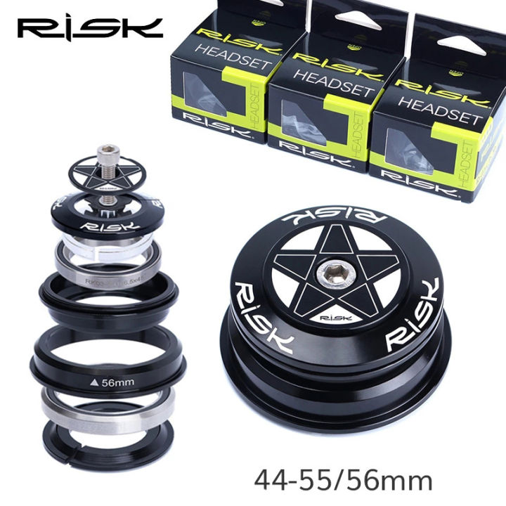 RISK 44 55mm Bicycle Headset for Tapered Headtube 44 56 Bike