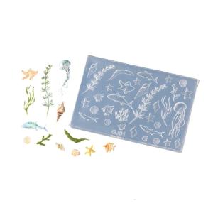 Silicone Nail Decorating Molds Sea Series Small Accessories Crafting Molds Suitable for Beauty Enthusiasts Present