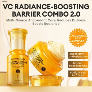 VIBRANT GLAMOUR Morning-C & Night-A 4PCS Vitamin C Radiance + Botanical Retinol duo for all-day whitening and anti-aging & repairing and reducing five major types of wrinkles