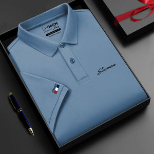 Áo Polo nam cao cấp cổ bẻ SIXMEN - Tặng Kèm Hộp Quà - PRIMEI xanh đen - vải cá sấu cotton CVC thoáng mát trẻ trung