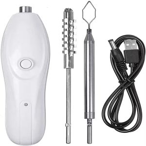 UNQIN Stainless Steel Electric Vegetable Core Digger Replaceable Head Wear-resistant Electric Egg Beater Portable Efficient Fish Scale Scraper Restaurant