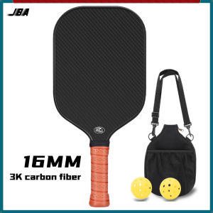 JBA 16mm vợt pickleball 3K sợi carbon lớn hơn ngọt ngào tại chỗ kéo dài tay cầm chống trượt tổ ong lõi bền kiểm soát tốt hơn pickleball vợt