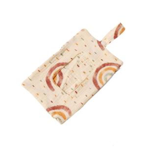 Xe đẩy em bé túi đựng khăn giấy xách tay khăn ướt trường hợp thuận tiện Túi lưu trữ giấy Hai Lớp Hộp đựng khăn giấy cho mẹ bận rộn