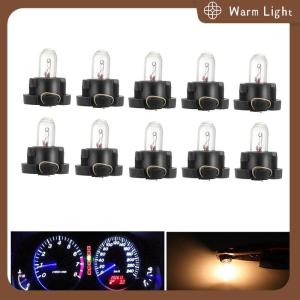 Warm Light 5Pcs T3 T4.2 LED Bulbs Car Interior Wedge Dashboard Warming Indicator Lamps