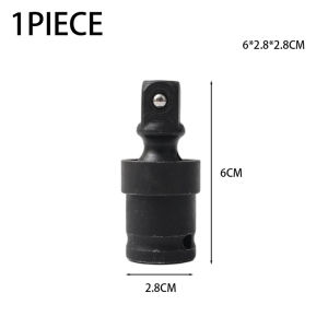 Feelife 1/2 Inch Drive Impact Universal Joint Socket Adapter Extension Bar 360 Degree Swivel Wobble Socket for Air Ratchet Wrench Tools