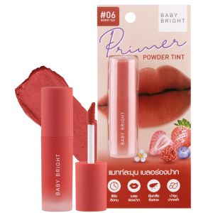 เบบี้ไบร์ท ติ้นทาปาก ลิปทินท์ เนื้อแมท เนื้อแป้ง ติดทน 2.4g Baby Bright Primer Powder Tint