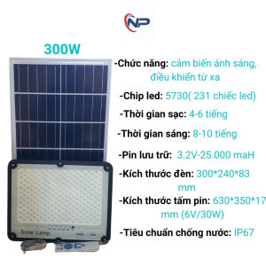 Đèn Năng Lượng Mặt Trời Đèn Chống Lóa Năng Lượng Mặt Trời  Sân Vườn 300W Cảm Biến Chuyển Động Điều Khiển Từ Xa Chip Led Siêu Sáng Chống Nước IP66 quà tặng quà tặng 2 cuộn băng keo - Lazada