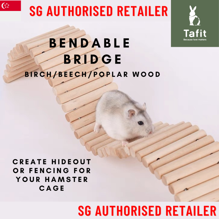 [SG INSTOCK] Tafit Bendable Bridge Ladder Fence In Beech/Birch