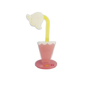 FUTUI Cute Cartoon Acrylic Memo Clip Flower Shape Decoration Photo Display Stand Wear-resistant Space Saving  Card Clamp Office Use