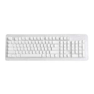 104 Key XDA Height White Keycaps No Lettering Durability PBT For Minimalist Keyboard Lovers And Office Use