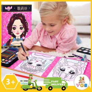 Mainan Anak Menggambar Mewarnai Makeup Gambar Beauty Makeup Art Book