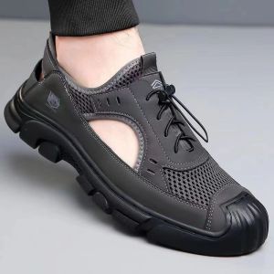 Free Shipping Summer Sandals Breathable And Perforated Mesh Design MenS Outdoor Lightweight Casual Slip-On Beach Clogs MenS Sports Shoes MenS Beach Clogs