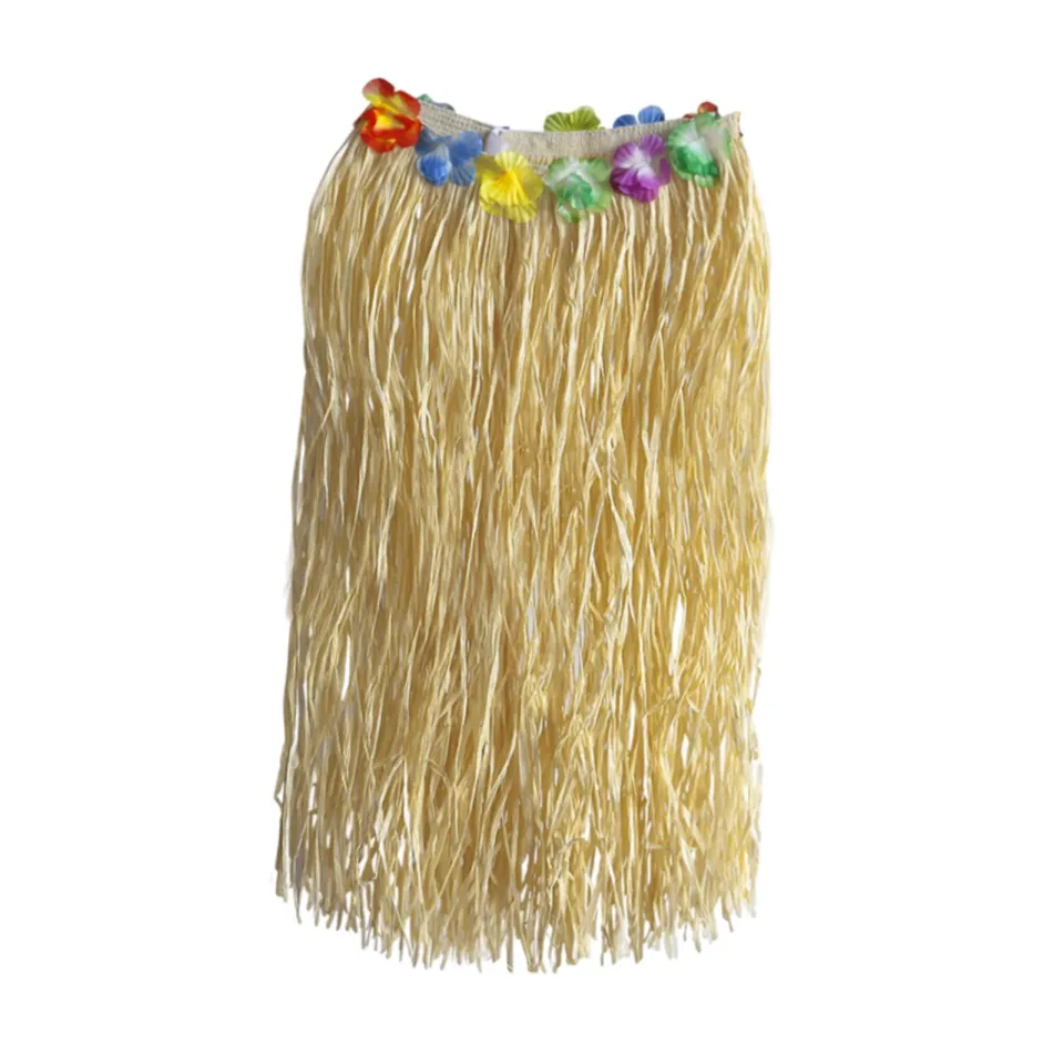 Hellery Grass Skirt Hawaiian Skirts Party Decorations Favors Supplies Adult  Elastic Tropical Skirt for Party, Birthdays, Celebration