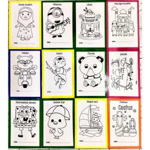 Paket 50 styrofoam lukis ukuran 33x50x1 list lakban /merwarnai sterofoam/lukisan sterofom/melukis/edukasi/gabus