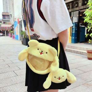 Sanrio Sling Bag Plush Handbag Doll 三丽鸥单肩包斜挎包 Beg Comel Hiasan Kartun Kuromi Aksesori Wanita Kids Cute Kuromi Melody Shoulder Bag