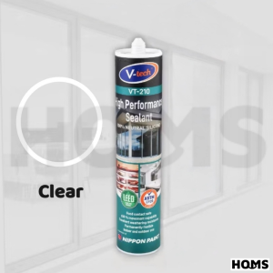 HOMS V-tech VT-210 High Performance Sealant Silicone 300ml Neutral Silicone Cladding Weatherproof
