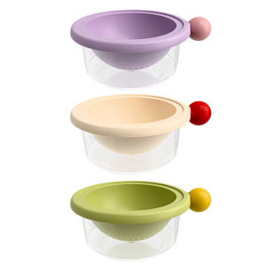 Hai tầng nhựa lọc Rau máy giặt trong vibranted màu cho thoát nước nhanh chóng an toàn Lớp giỏ