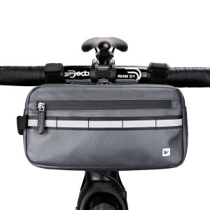Rhinowalk Bicycle Handlebar Bag 3L Big Capacity Water-Repellent Multifunctional Shoulder/Waist/Frame Bag Storage Bike Cycling
