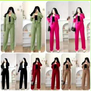 One Set Casey Setelan Wanita Knit Baju Lebaran Dewasa Wanita 2024 Baju Setelan Wanita 2024