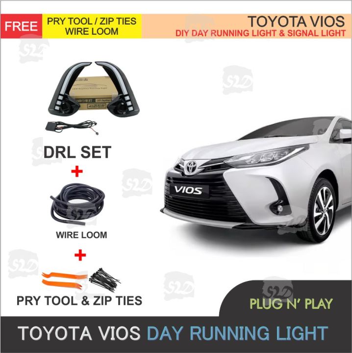 Toyota Vios Gen 4 Day Running Light DRL 2019-2024 | Lazada PH