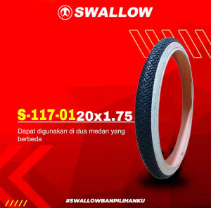 ban luar sepeda 20x1.75 SWALLOW ban sepeda 20in / ban sepeda BMX