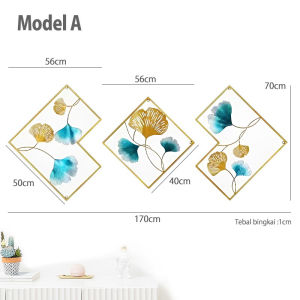 Set 3PC Hiasan DInding Ruang Tamu Bunga Aesthetic Wall Home Decor Souvenir Unik Hiasan Dinding Kamar Aleta