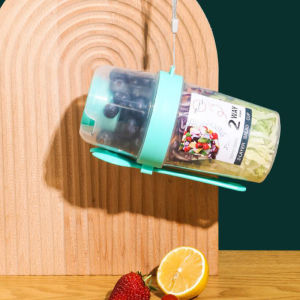 MAOHONG Bữa ăn sáng trái cây Yến Mạch Sữa chua salad cup với nắp và muỗng hai lớp thực phẩm lưu trữ Bento hộp thể Dục Giảm Béo côn bát