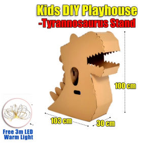 Dino Kid DIY Cardboard Playhouse Gifts DIY Craft For Kids Colour Toy House Playhouse Toy Playhouse Cardboard