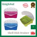 Shell Dish Drainer BIG Pingganan Tauban ng Plato Tuluan ng Plato Pinggan - Uniglobal #8808. 