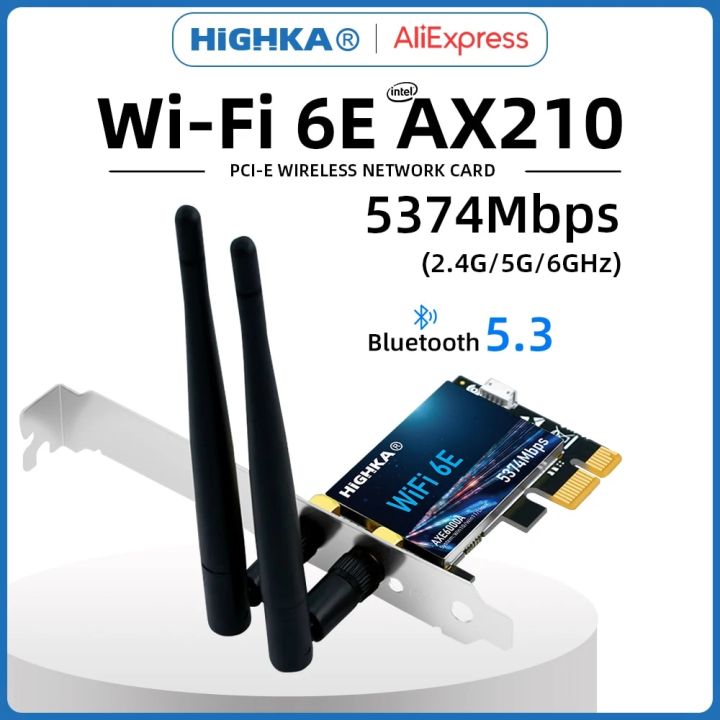 5374Mbps WiFi 6E Wireless Network Card 5G/6Ghz Wifi Adapter