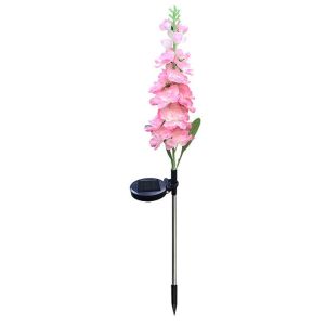 REGISTR Waterproof Solar Hyacinth Lawn Lights Solar Powered Simulation Flower Outdoor Waterproof Simulation Flower Lamp Simulation Flower Lantern Solar Violet Lawn Light Courtyards