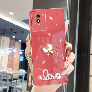 Phone Case For OPPO A60 A18 A38 A58 Reno 8T A78 A98 5G Reno 10 A17 A17K A3S A12E A7 A12 A5S 3D Butterfly Diamond