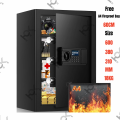 Large Safe Box Fireproof Waterproof, Heavy Duty Fireproof Safe With Fireproof Bag, Digital Keypad and Spare Keys, Security Home Safe For Documents Firearm Money Valuables. 