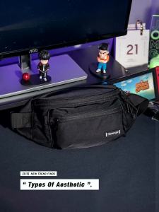 Slazenger （Slazenger） Trendy nd Crossbody Bag Mens and Womens Bag Japanese Motorcycle Chest Bag Riding Waist Bag Mini Shoulder Bag Shoulder Bag