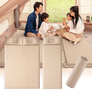 VALUEPULSE ​Single/Double Size​ Self-Inflating Camping Mat​ ​Waterproof 5cm/Ultra-Thick Padding​ ​Thickened Memory Foam Mat ​Shock-Absorbent Base ​Rapid Self-Inflation​ ​Portable Air Mattress​ for Camping/Hiking/Office Nap