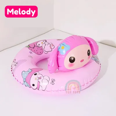 PELAMPUNG BUDAK Swimming Float [ Kuromi & Melody ] Sanrio Inflatable Kids Swim Ring Renang Kanak 儿童 泳圈 救生圈 ToyTots Toy Tots
