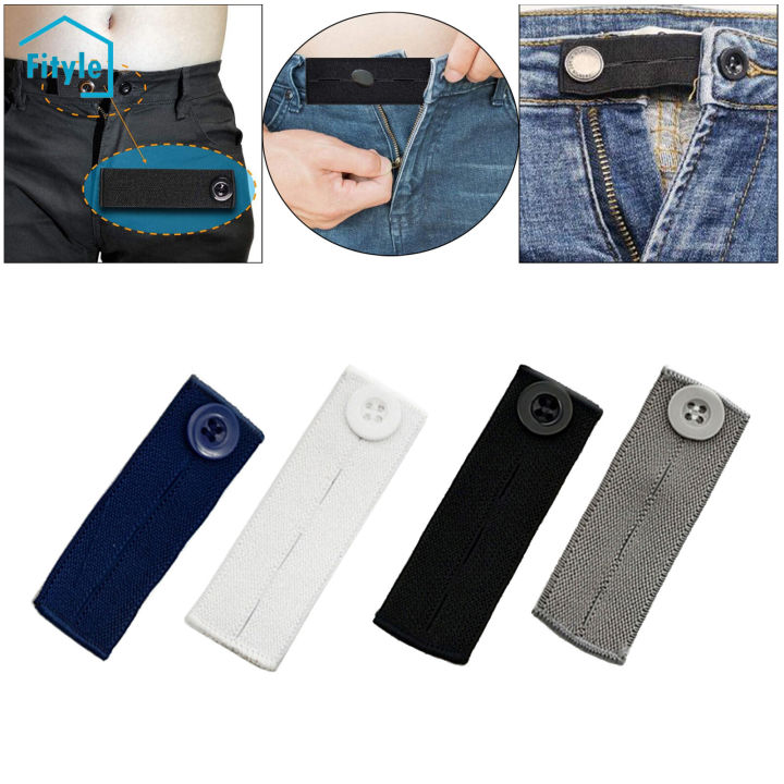 Fityle 4Pack Pants Extender Waistband Extenders Jean Waist Extenders for  Maternity