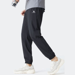 Camel Mens Sweatpants Loose Breathable Stretch Leg Pants Fashionable and Versatile Casual Sports Pants