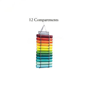 12Rolls/24Rolls Vinyl Roll Bracket Wall Mounted Storage Rack Hanging Bag Rolls Are Installed Behind