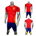 Quần áo đá banh Tây Ban Nha màu đỏ Euro 2024 CÓ IN ẤN. 