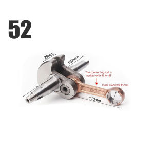52 58 Gasoline Logging Saw Crankshaft Assembly Crankshaft for Gasoline Chainsaw Chain Saw Crankshaft Connecting Rod Assembly