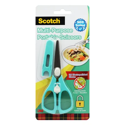 Scotch™ PS-AB Multi-Purpose Portable Baby Food Scissors (Turquoise)