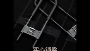 4-Digit Password Glass Door U-Shaped Lock Waterproof And Rustproof Padlock Extend Anti-theft Bike