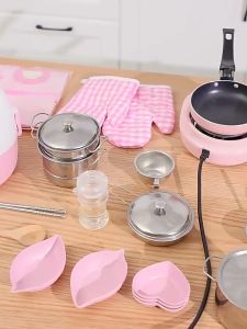 Kids Educational Cooking Set 48 33 18 Pcs Mini Kitchen Utensils Play Food Toys Safe Material Gift